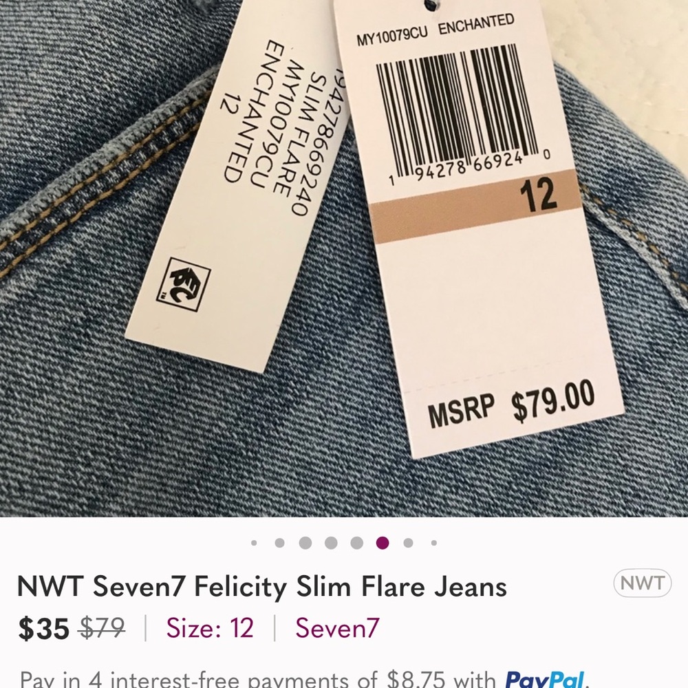 🔥NWT Felicity Seven7 Denim Jeans🔥 - Picture 10 of 11